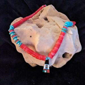 Indigenous Red and Turquoise Necklace From Sedona 🌵🔅 Arizona